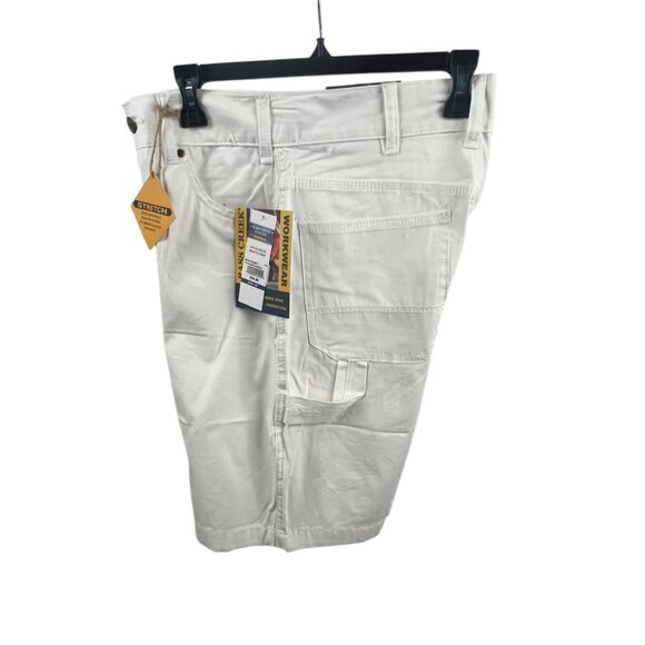Bass Creek Outfitters Men's White Stretch Carpenter Shorts 30 Outdoor Workwear - Picture 12 of 16